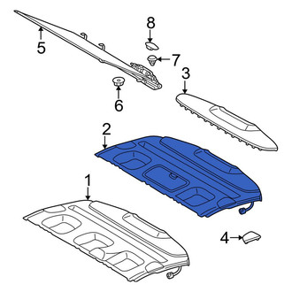 Mercedes-Benz OE - Rear Package Tray Trim