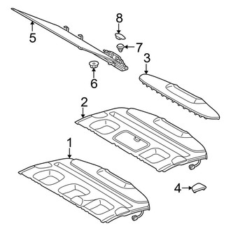 Mercedes-Benz OE - Rear Body & Floor - Interior Trim (Package Tray)