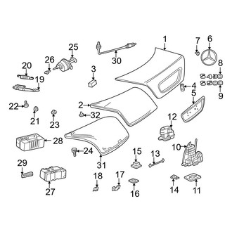 Mercedes-Benz OE - Trunk Lid - Interior Trim