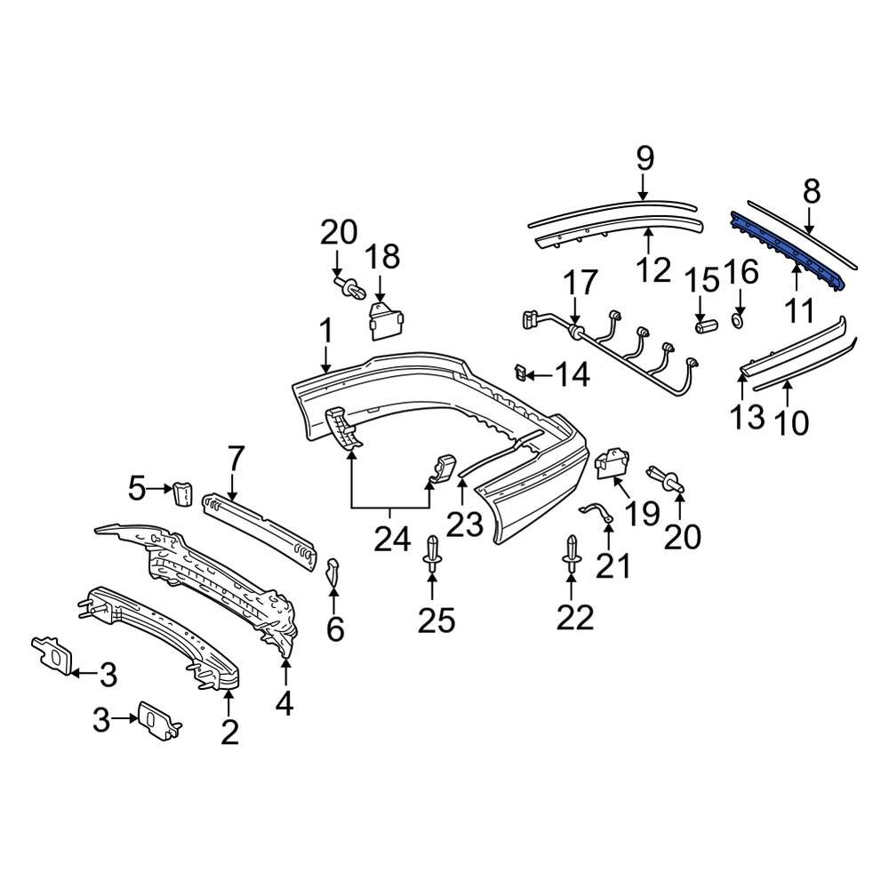 mercedes-benz-oe-2208850574-front-left-upper-bumper-trim