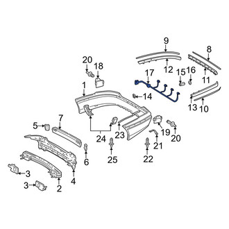 Mercedes-Benz OE - Rear Parking Aid System Wiring Harness
