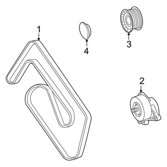 Mercedes-Benz OE - Cooling - Belts & Pulleys (Kompressor)