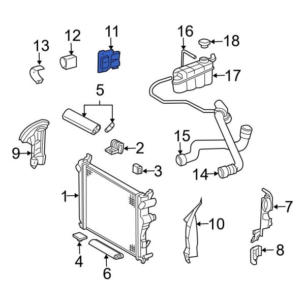 Radiator Mount Bracket