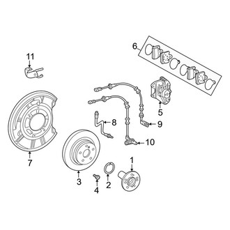 Mercedes-Benz OE - Rear Suspension - Brake Components (4Matic)
