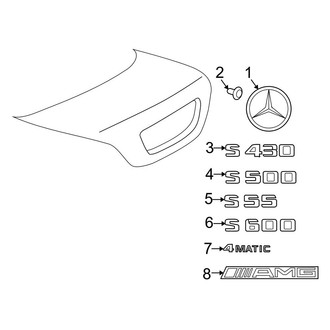 Mercedes-Benz OE - Trunk Lid - Exterior Trim