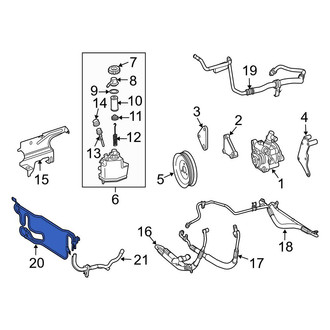 Mercedes-Benz OE - Front Power Steering Cooler