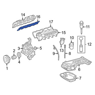 Mercedes-Benz OE - Right Engine Valve Cover Gasket