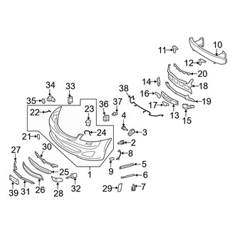 Mercedes-Benz OE - Front Bumper - Bumper & Components