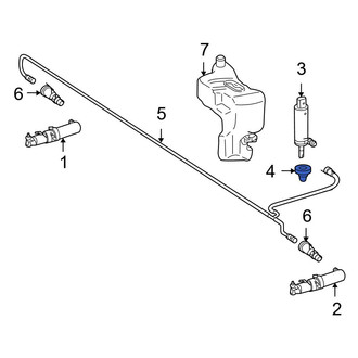 Mercedes-Benz OE - Headlight Washer Pump Grommet