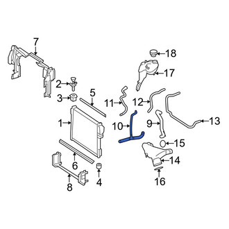 Mercedes-Benz OE - Lower Radiator Coolant Hose