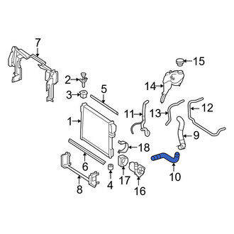 Mercedes-Benz OE - Lower Radiator Coolant Hose