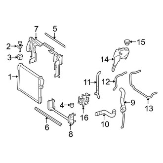 Mercedes-Benz OE - Cooling - Radiator & Components (Primary Radiator)