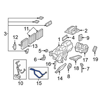Mercedes-Benz OE - HVAC Heater Hose Outlet Tube