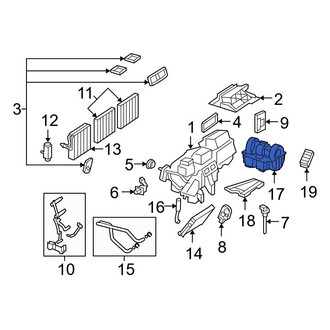 Mercedes-Benz OE - Front HVAC Blower Motor