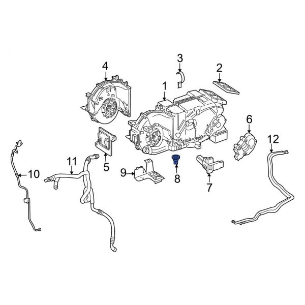 A/C Refrigerant Line Grommet