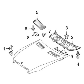 Mercedes-Benz OE - Hood & Grille - Exterior Trim