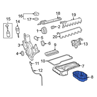 Mercedes-Benz OE - Lower Engine Oil Pan