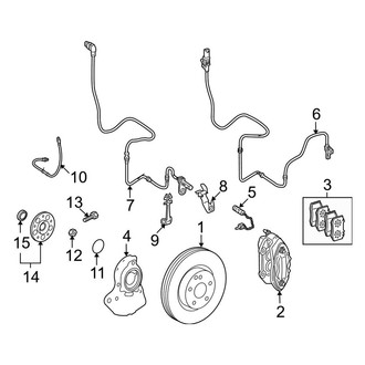 Mercedes-Benz OE - Front Suspension - Brake Components