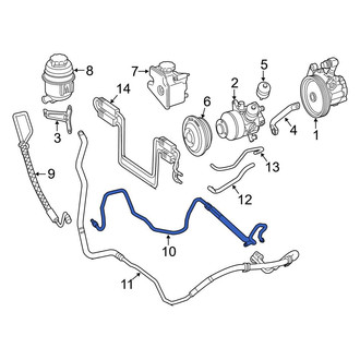 Mercedes-Benz OE - Power Steering Pressure Hose