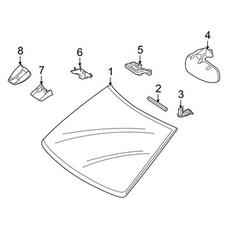 Mercedes-Benz OE - Windshield - Glass