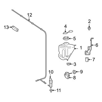 Mercedes-Benz OE - Windshield - Washer Components (W/O Active Body Control)