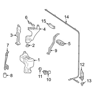Mercedes-Benz OE - Windshield - Washer Components (With Active Body Control)
