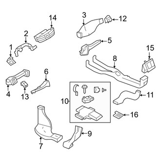 Mercedes-Benz OE - Instrument Panel - Ducts