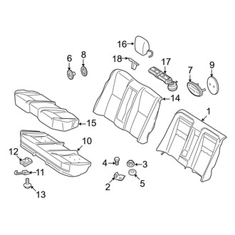 Mercedes-Benz OE - Seats & Tracks - Rear Seat Components (Bench Seat)