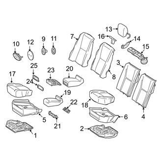 Mercedes-Benz OE - Seats & Tracks - Rear Seat Components (Bucket Seats)