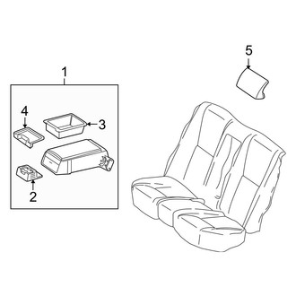 Mercedes-Benz OE - Seats & Tracks - Rear Seat Components (Armrest & Components, W/O Rear Entertainment)