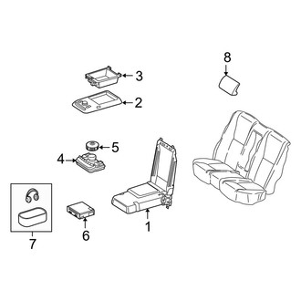 Mercedes-Benz OE - Seats & Tracks - Rear Seat Components (Armrest & Components, With Rear Entertainment)