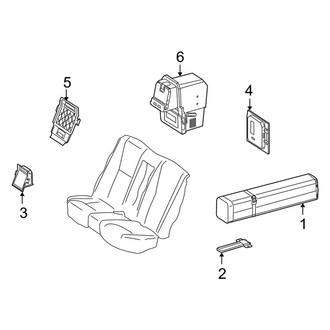 Mercedes-Benz OE - Seats & Tracks - Rear Seat Components (Ski Bag & Components)