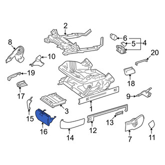 Mercedes-Benz OE - Front Seat Track Cover