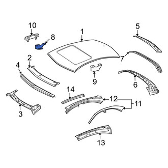 Mercedes-Benz OE - Right Sunroof Reinforcement