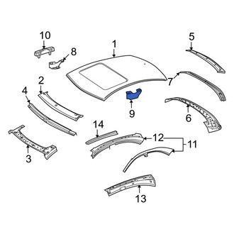 Mercedes-Benz OE - Left Sunroof Reinforcement