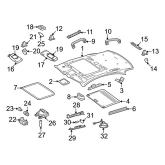 Mercedes-Benz OE - Roof - Interior Trim