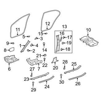 Mercedes-Benz OE - Pillars, Rocker & Floor - Interior Trim