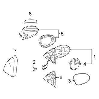 Mercedes-Benz OE - Front Door - Outside Mirrors