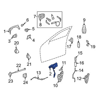 Mercedes-Benz OE - Front Right Outer Exterior Door Handle Base