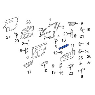 Mercedes-Benz OE - Rear Right Door Armrest