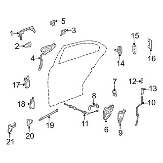 Mercedes-Benz OE - Rear Door - Lock & Hardware