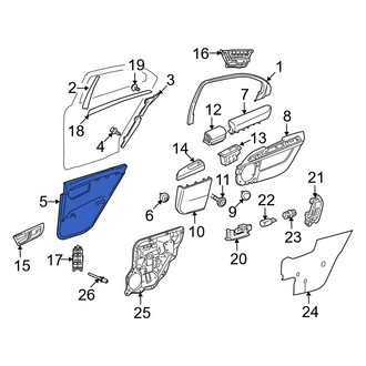 Mercedes-Benz OE - Rear Right Inner Door Interior Trim Panel