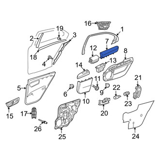 Mercedes-Benz OE - Rear Right Door Armrest