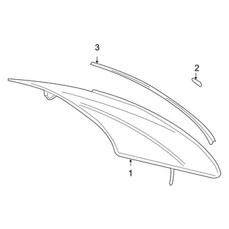 Mercedes-Benz OE - Back Glass - Glass