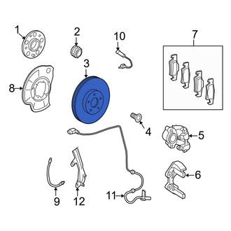 Mercedes-Benz OE - Rear Disc Brake Rotor