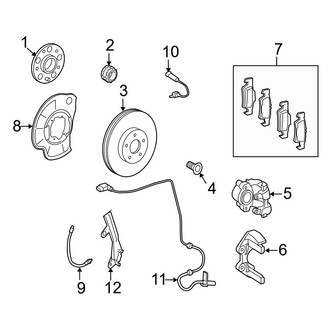 Mercedes-Benz OE - Rear Suspension - Brake Components