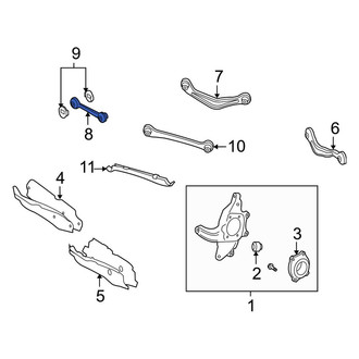 Mercedes-Benz OE - Front Left Lower Rearward Suspension Control Arm