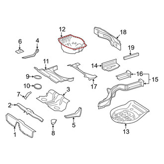 Mercedes-Benz OE - Rear Body & Floor - Floor & Rails