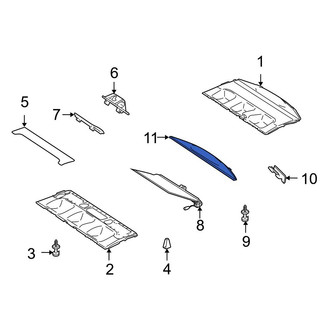 Mercedes-Benz OE - Rear Upper Package Tray Trim