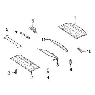 Mercedes-Benz OE - Rear Body & Floor - Interior Trim (Package Tray)